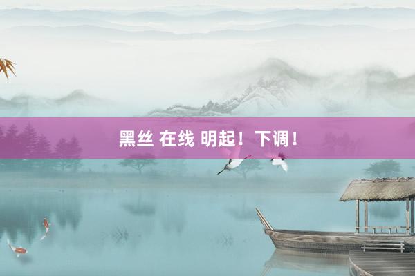 黑丝 在线 明起！下调！