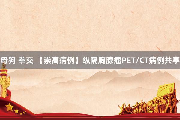 母狗 拳交 【崇高病例】纵隔胸腺瘤PET/CT病例共享