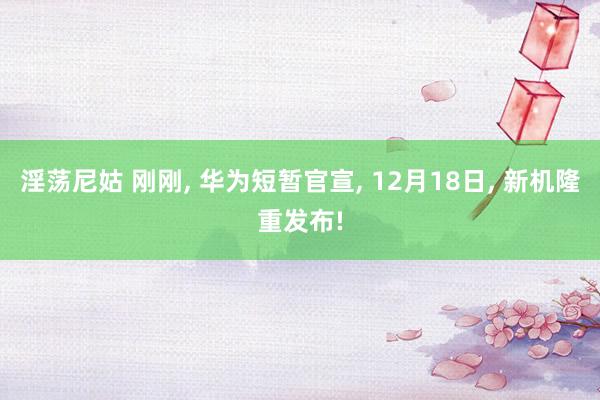 淫荡尼姑 刚刚， 华为短暂官宣， 12月18日， 新机隆重发布!