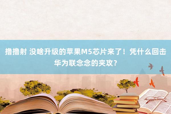 撸撸射 没啥升级的苹果M5芯片来了！凭什么回击华为联念念的夹攻？