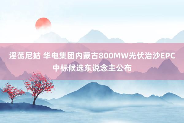 淫荡尼姑 华电集团内蒙古800MW光伏治沙EPC中标候选东说念主公布