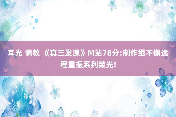 耳光 调教 《真三发源》M站78分:制作组不懈远程重振系列荣光!