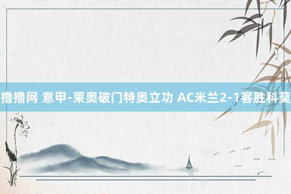 撸撸网 意甲-莱奥破门特奥立功 AC米兰2-1客胜科莫