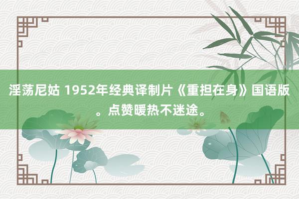 淫荡尼姑 1952年经典译制片《重担在身》国语版。点赞暖热不迷途。