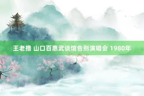 王老撸 山口百惠武谈馆告别演唱会 1980年