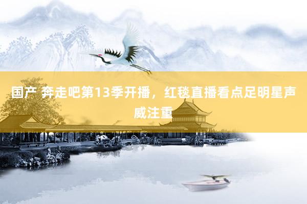 国产 奔走吧第13季开播，红毯直播看点足明星声威注重