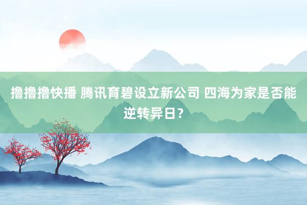 撸撸撸快播 腾讯育碧设立新公司 四海为家是否能逆转异日？