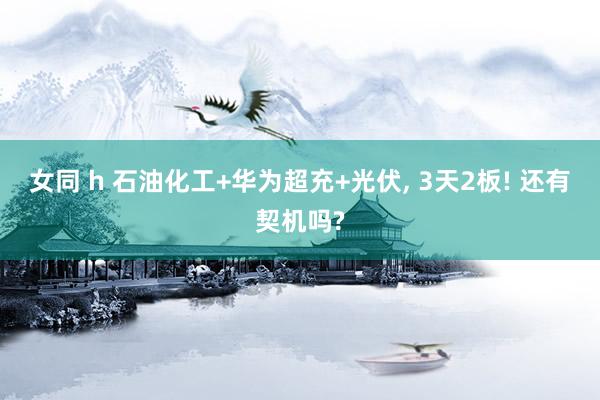 女同 h 石油化工+华为超充+光伏， 3天2板! 还有契机吗?