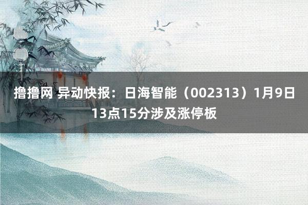 撸撸网 异动快报：日海智能（002313）1月9日13点15分涉及涨停板