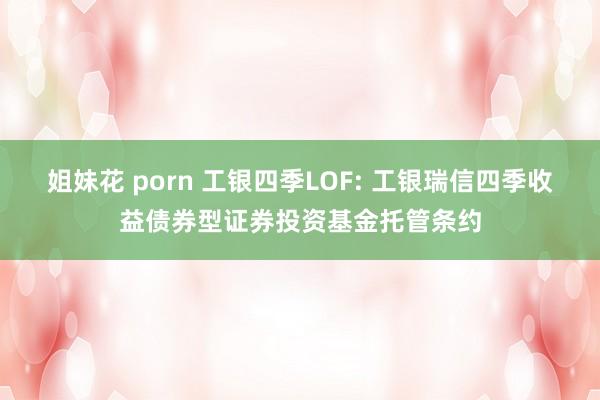 姐妹花 porn 工银四季LOF: 工银瑞信四季收益债券型证券投资基金托管条约