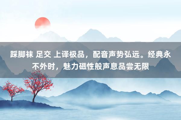 踩脚袜 足交 上译极品，配音声势弘远。经典永不外时，魅力磁性般声息品尝无限