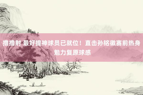 撸撸射 最好提神球员已就位！直击孙铭徽赛前热身 勉力复原球感