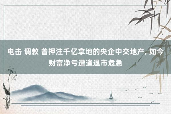 电击 调教 曾押注千亿拿地的央企中交地产， 如今财富净亏遭逢退市危急