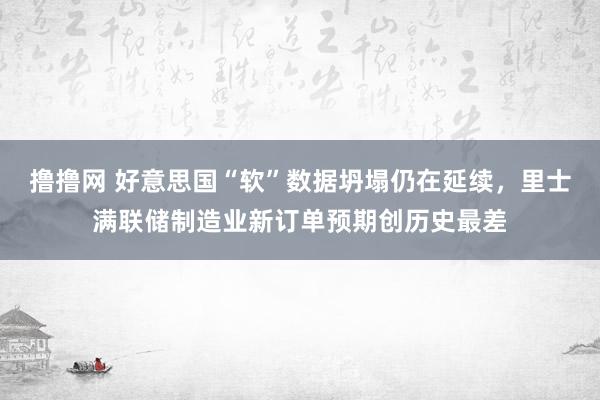 撸撸网 好意思国“软”数据坍塌仍在延续，里士满联储制造业新订单预期创历史最差