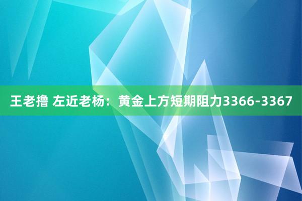 王老撸 左近老杨：黄金上方短期阻力3366-3367