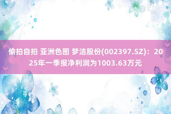 偷拍自拍 亚洲色图 梦洁股份(002397.SZ)：2025年一季报净利润为1003.63万元