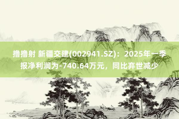撸撸射 新疆交建(002941.SZ)：2025年一季报净利润为-740.64万元，同比弃世减少
